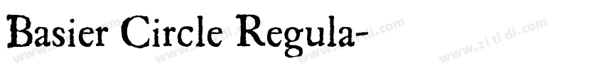 Basier Circle Regula字体转换